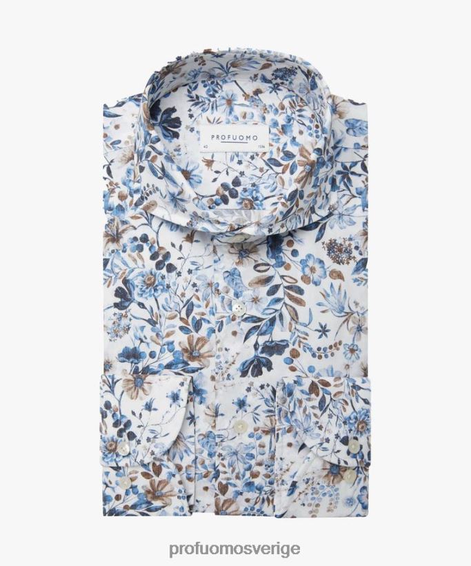 Kläder se Profuomo män skjorta med blommönster blå N8XR472
