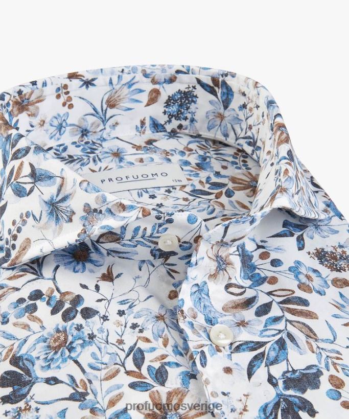 Kläder se Profuomo män skjorta med blommönster blå N8XR472