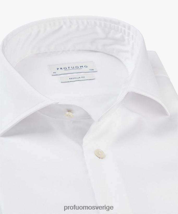 Kläder se Profuomo män skjorta med normal passform vit N8XR498