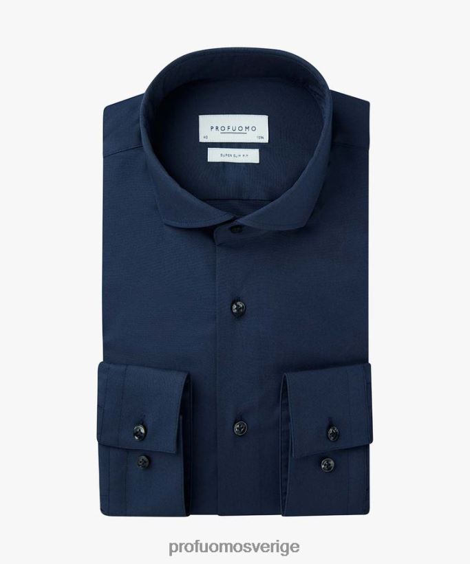 Kläder se Profuomo män super slim fit stretchskjorta Marin N8XR494
