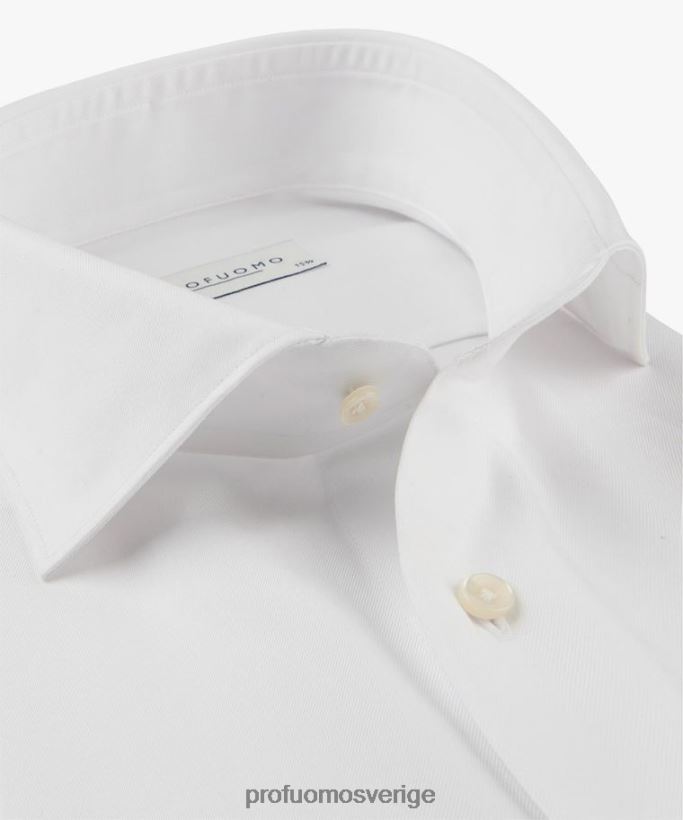 Kläder se Profuomo män supima skjorta vit N8XR4135