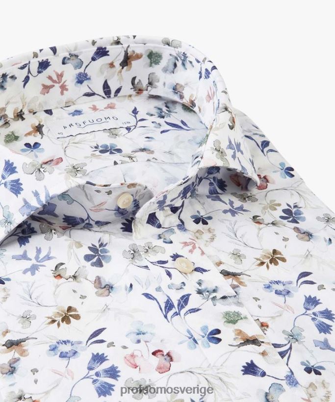 Kläder se Profuomo män tryck skjorta blommig N8XR4151