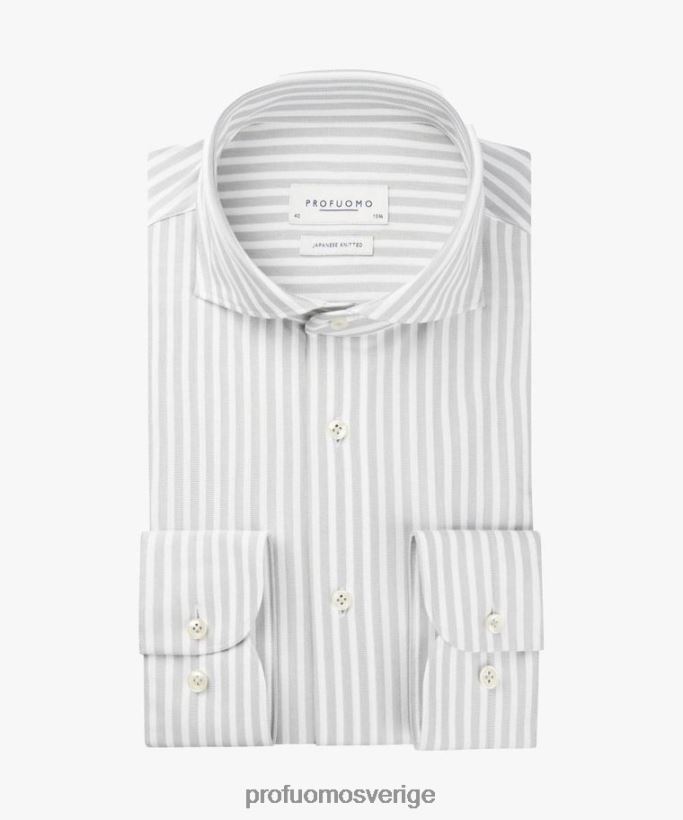 Kläder se Profuomo män japansk stickad skjorta grön N8XR453