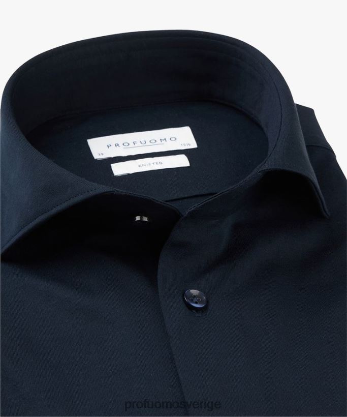 Kläder se Profuomo män stickad skjorta Marin N8XR413