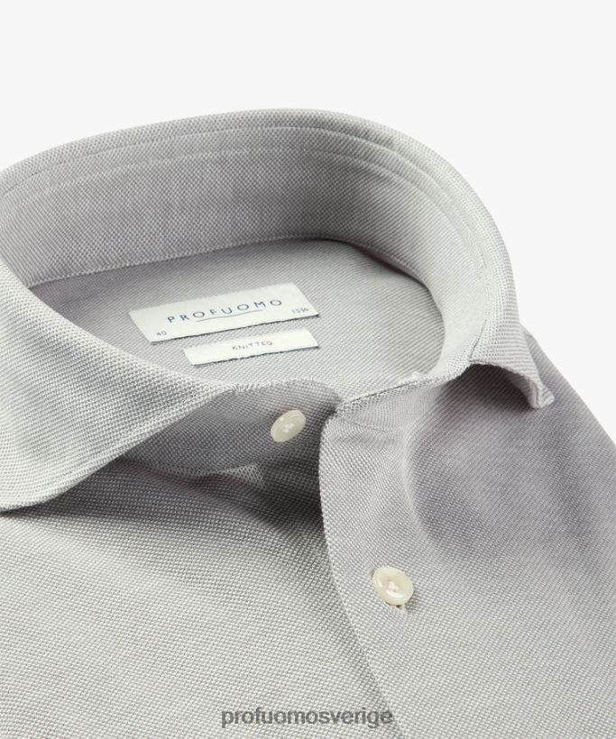 Kläder se Profuomo män stickad skjorta grön N8XR423