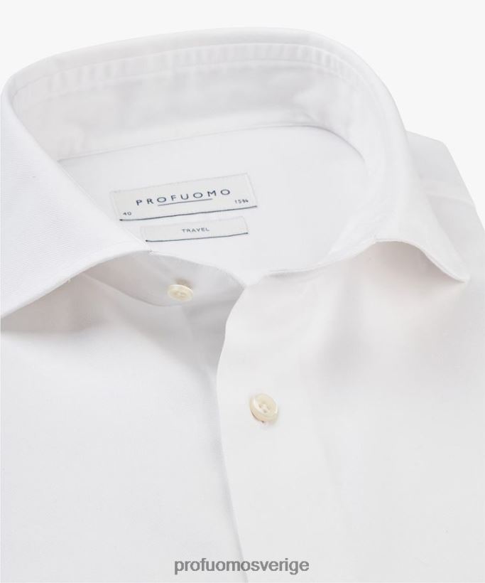 Kläder se Profuomo män reseskjorta vit N8XR4108