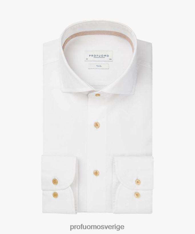 Kläder se Profuomo män reseskjorta vit N8XR436