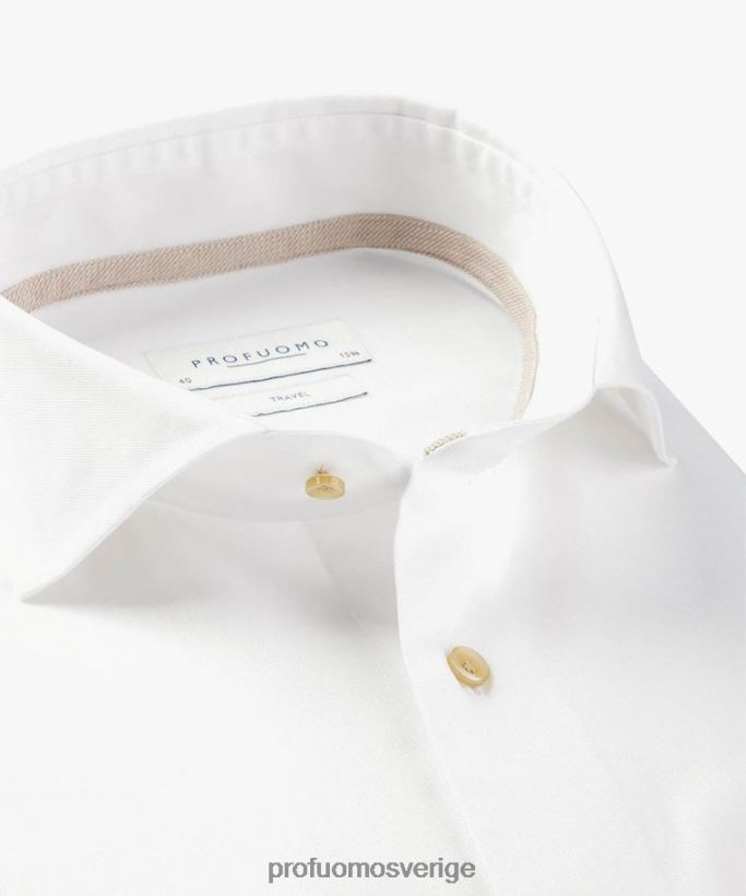 Kläder se Profuomo män reseskjorta vit N8XR436