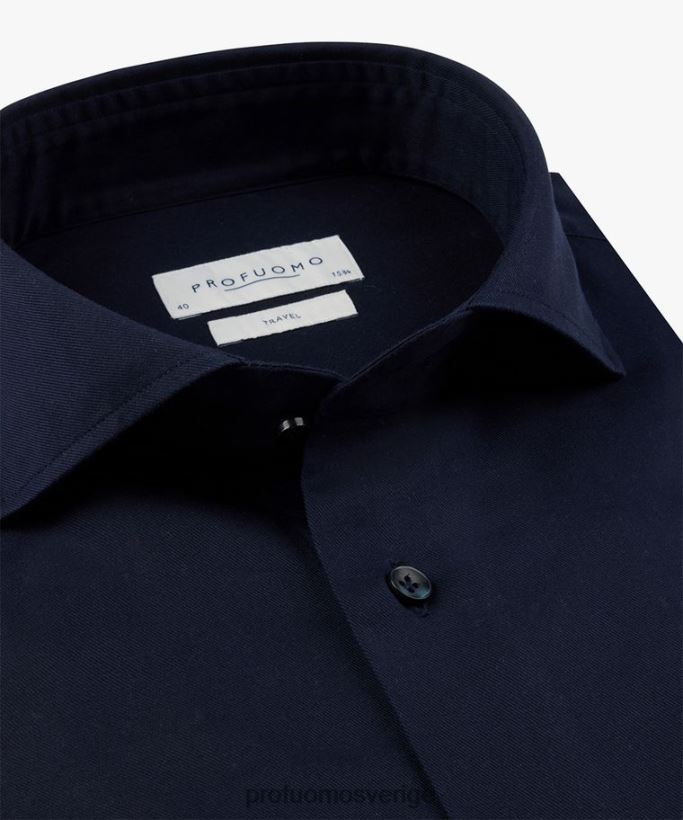 Kläder se Profuomo män reseskjortan svart N8XR4162