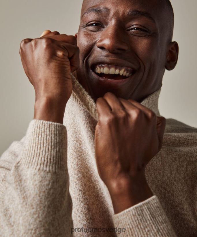 Kläder se Profuomo män ull turtleneck beige N8XR4285