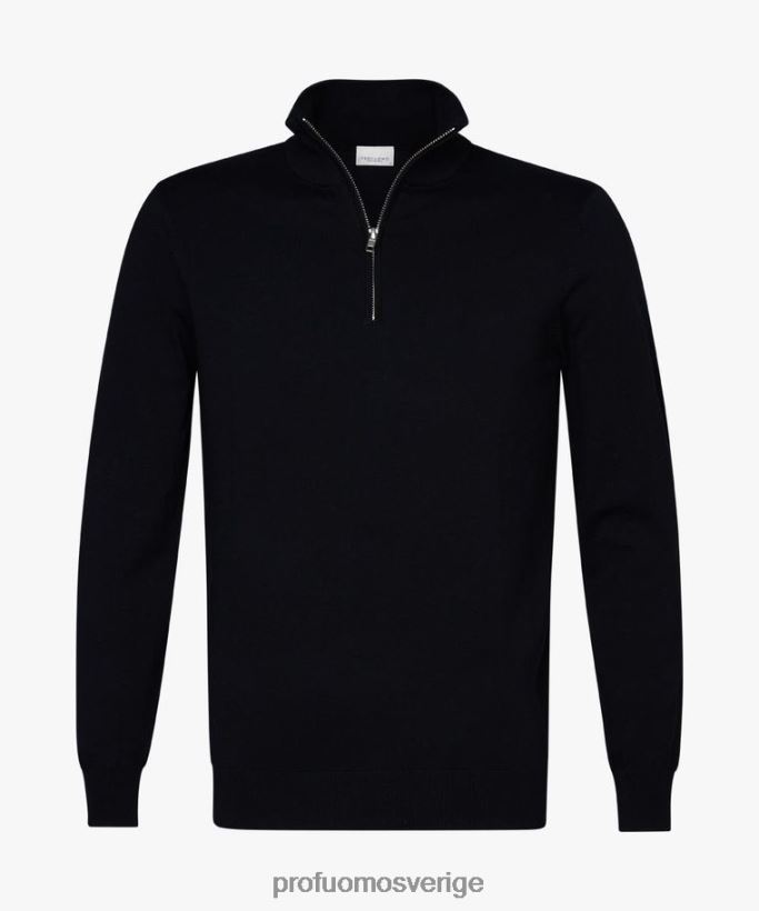 Kläder se Profuomo män lyxig halv dragkedja Marin N8XR4272