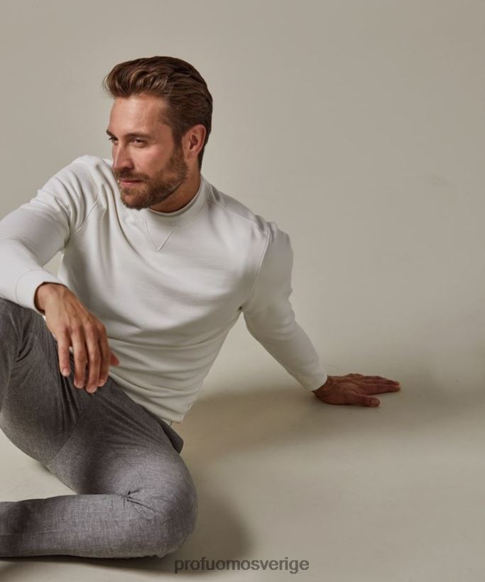 Kläder se Profuomo män Tröja off-white N8XR4289