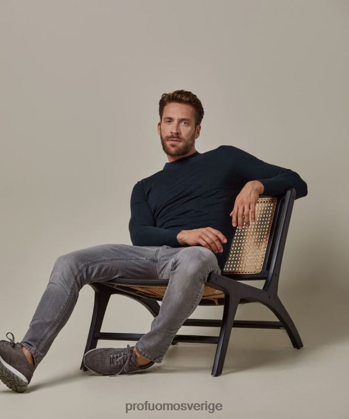 Kläder se Profuomo män bomull-linne crewneck Marin N8XR4310