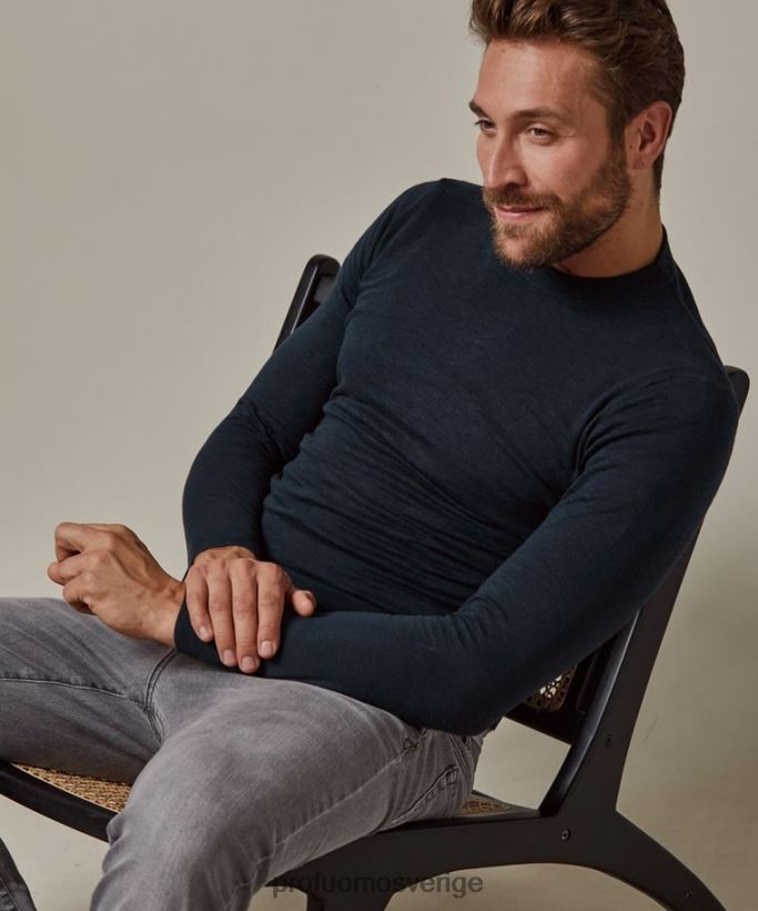 Kläder se Profuomo män bomull-linne crewneck Marin N8XR4310