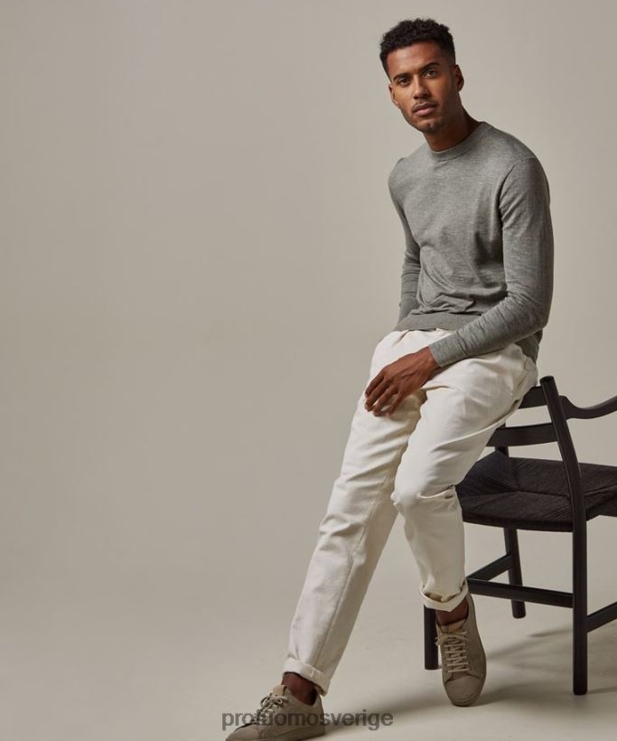 Kläder se Profuomo män bomull-linne crewneck grön N8XR4290