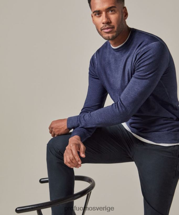 Kläder se Profuomo män crewneck Marin N8XR4241