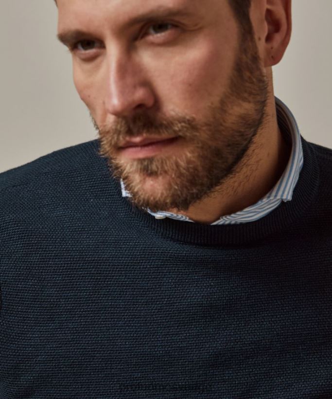 Kläder se Profuomo män crewneck Marin N8XR4308