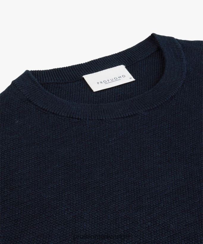 Kläder se Profuomo män crewneck Marin N8XR4308