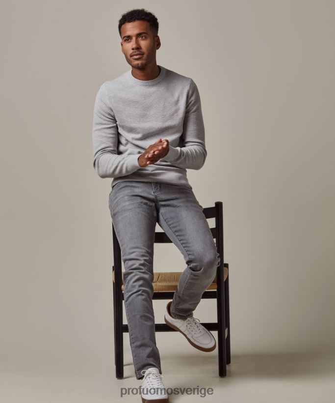 Kläder se Profuomo män crewneck grå N8XR4240