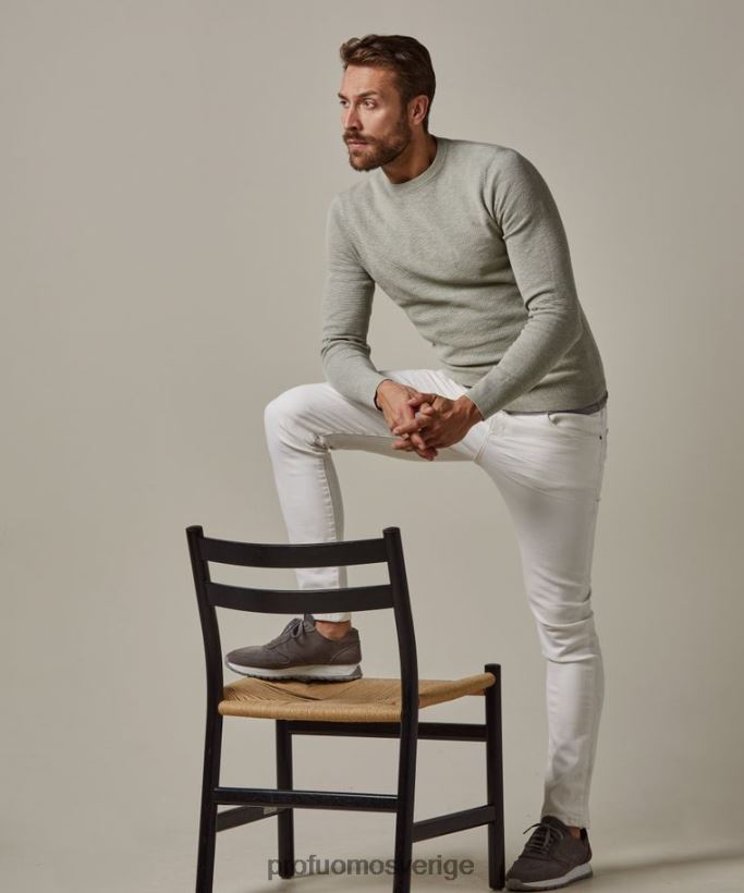 Kläder se Profuomo män crewneck grön N8XR4238