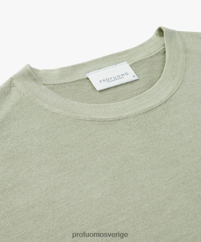 Kläder se Profuomo män crewneck grön N8XR4314