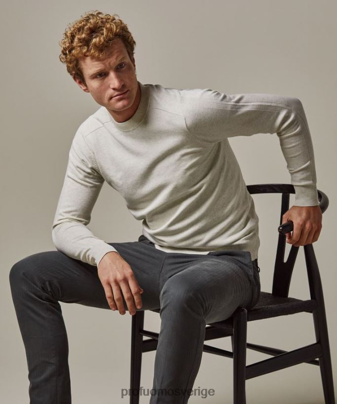 Kläder se Profuomo män lyxig crewneck grön N8XR4268