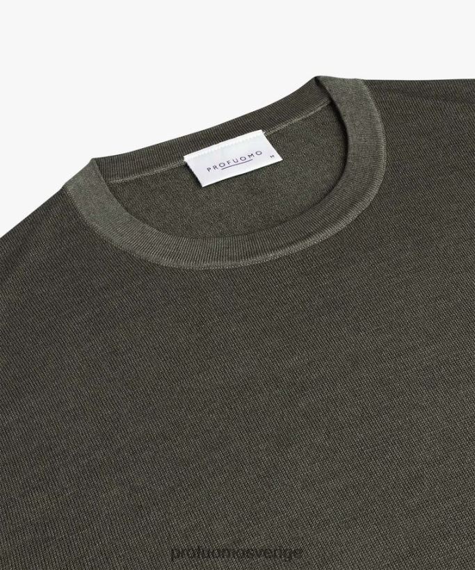 Kläder se Profuomo män merinosyrafärgad crewneck brun N8XR4259