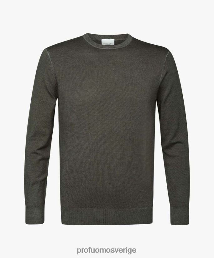 Kläder se Profuomo män merinosyrafärgad crewneck brun N8XR4259