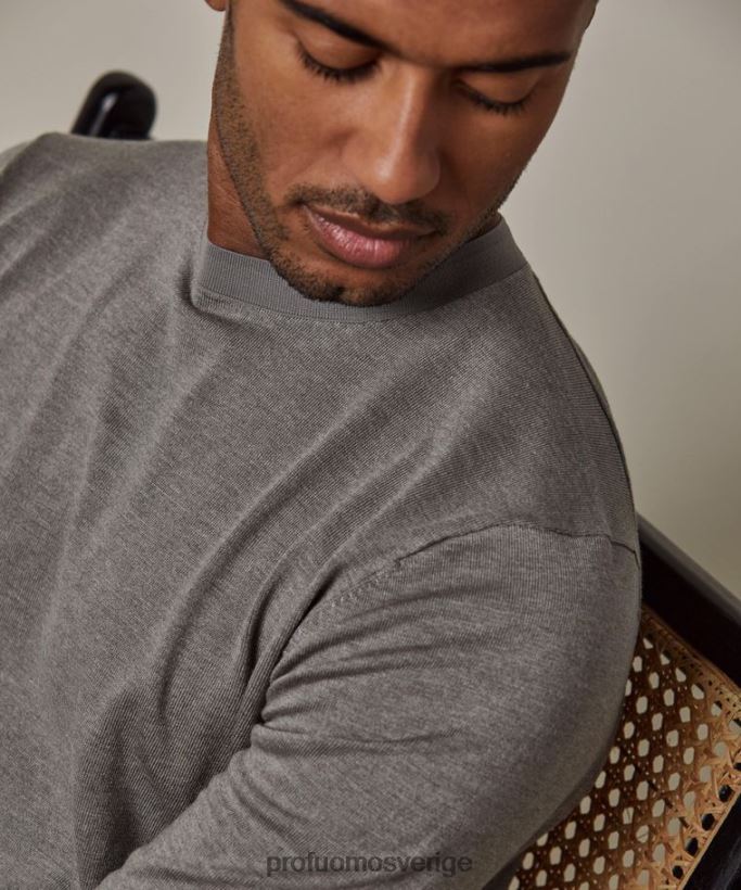 Kläder se Profuomo män teknisk crewneck grön N8XR4237