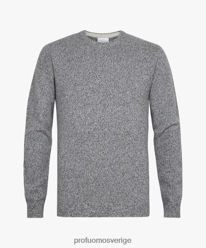 Kläder se Profuomo män ull crewneck anthra N8XR4279