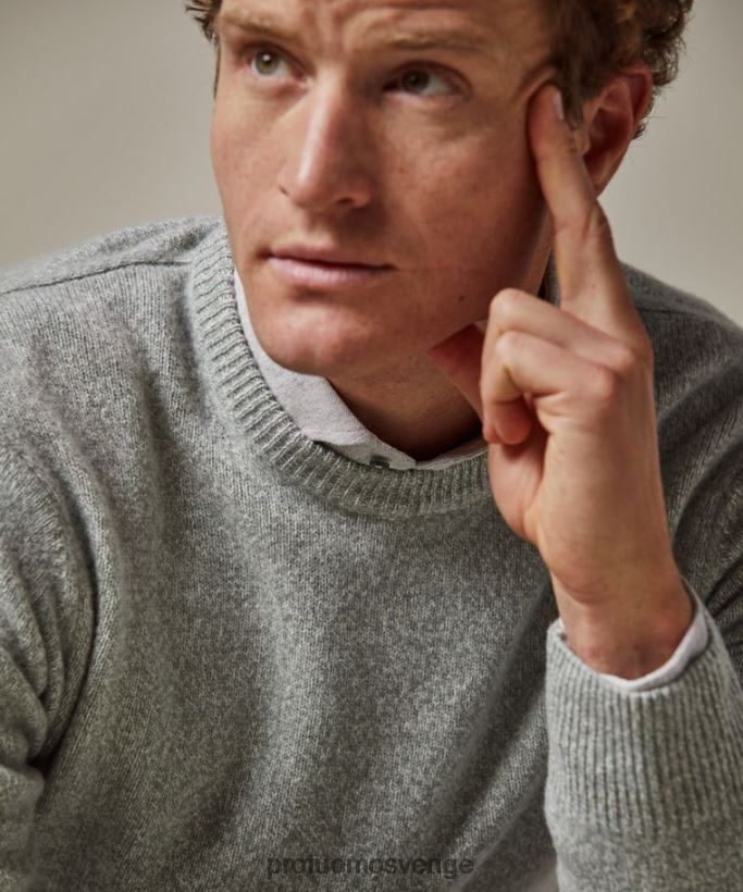 Kläder se Profuomo män ull crewneck mynta N8XR4280