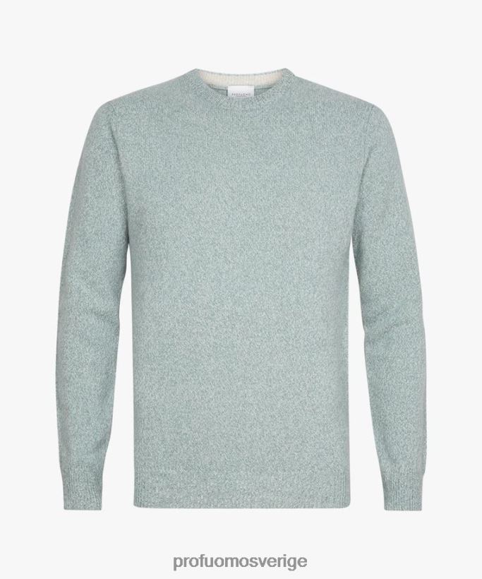 Kläder se Profuomo män ull crewneck mynta N8XR4280