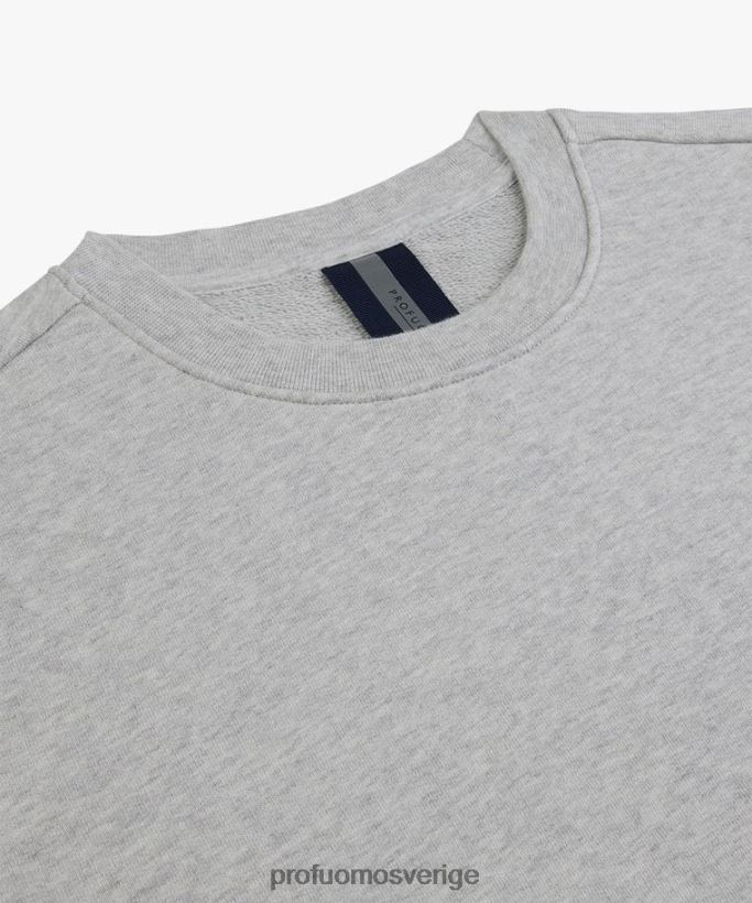 Kläder se Profuomo män kortärmad tröja grå N8XR4213