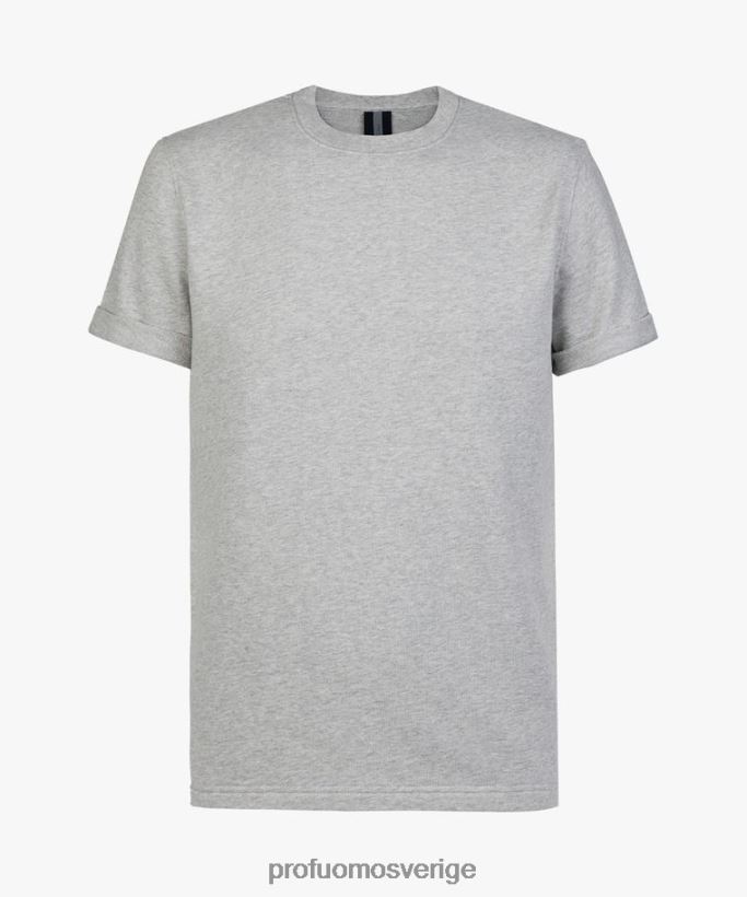 Kläder se Profuomo män kortärmad tröja grå N8XR4213