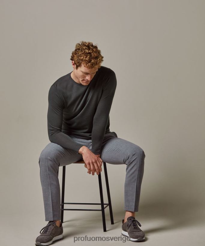 Kläder se Profuomo män lyxig långärmad grön N8XR4244