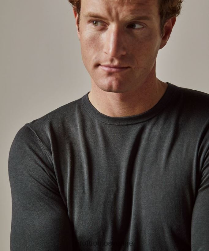 Kläder se Profuomo män lyxig långärmad grön N8XR4244