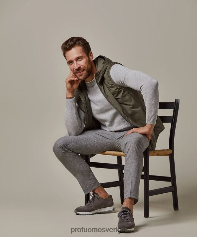 Kläder se Profuomo män Zero gravity bodywarmer ljusgrön N8XR4400