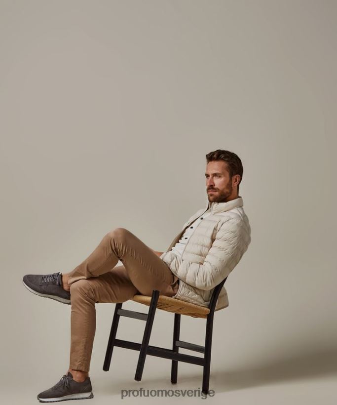 Kläder se Profuomo män återvunnet dunbombplan beige N8XR4398