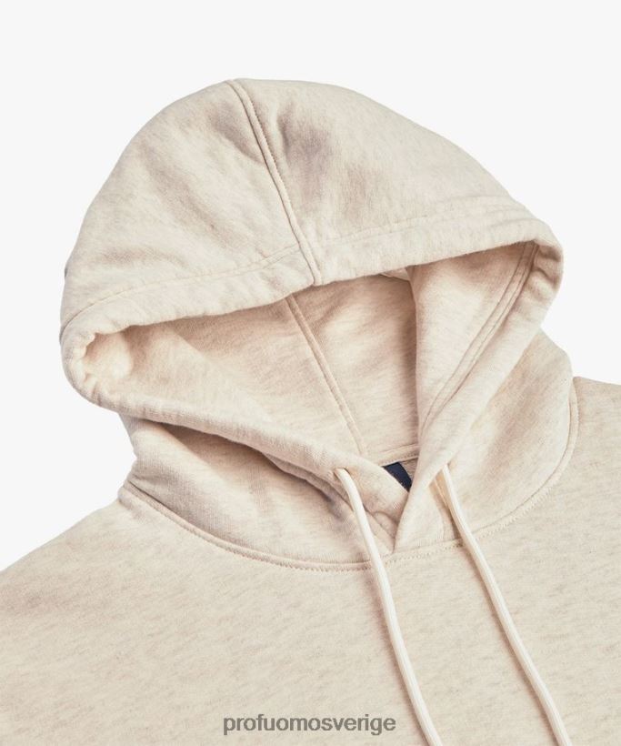 Kläder se Profuomo män melerad hoodie beige N8XR4299