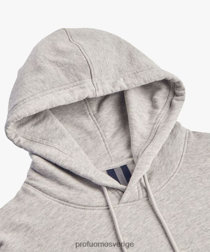 Kläder se Profuomo män melerad hoodie grå N8XR4300