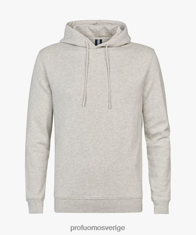 Kläder se Profuomo män melerad hoodie grå N8XR4300
