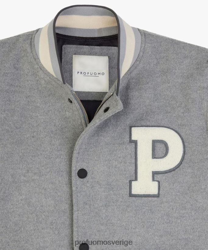 Kläder se Profuomo män baseball jacka grå N8XR4397