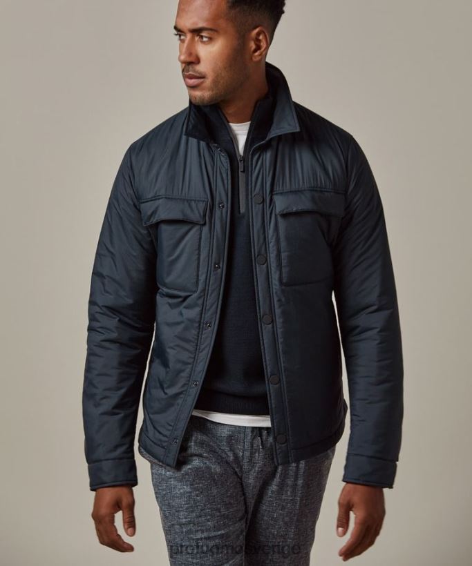 Kläder se Profuomo män skjortjacka Marin N8XR4411