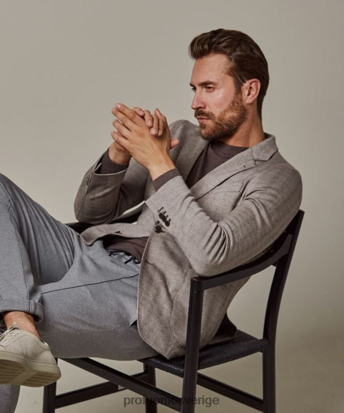 Kläder se Profuomo män stickad jacka brun N8XR4414