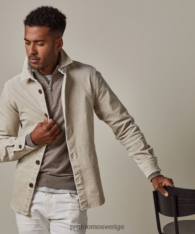 Kläder se Profuomo män belagd manövertröja beige N8XR4391