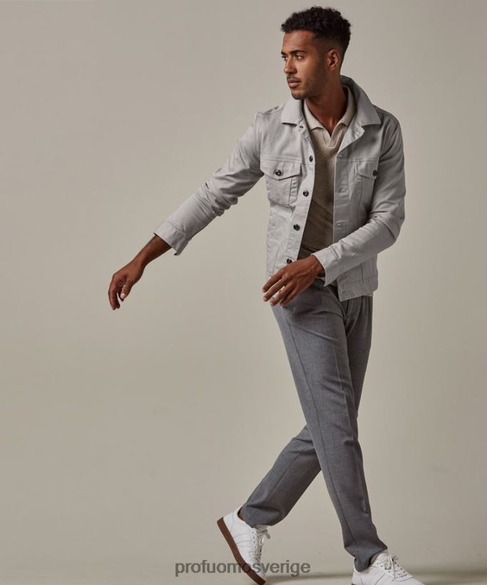 Kläder se Profuomo män jeansjacka grå N8XR4379