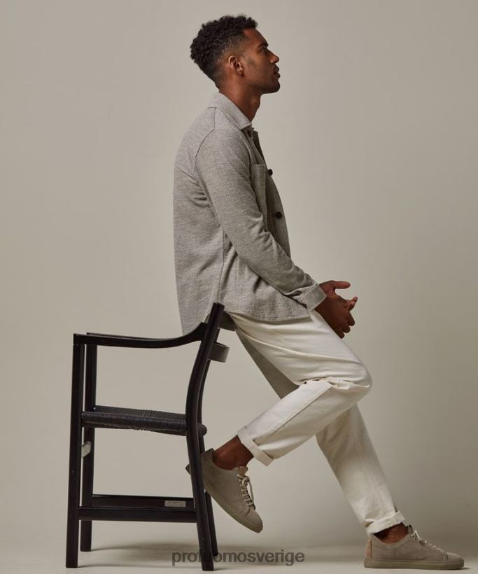 Kläder se Profuomo män övertröja beige N8XR4392