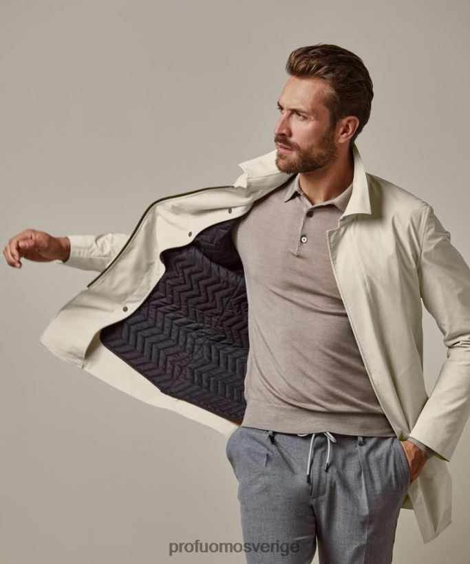 Kläder se Profuomo män magnet regnkappa beige N8XR4405