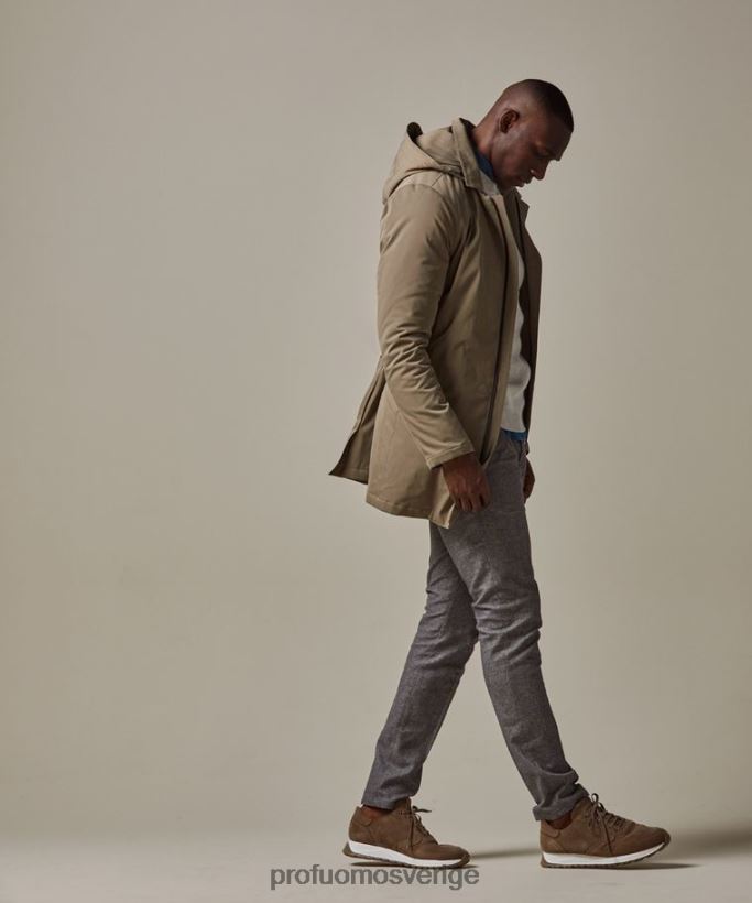 Kläder se Profuomo män magnet regnkappa taupe N8XR4395