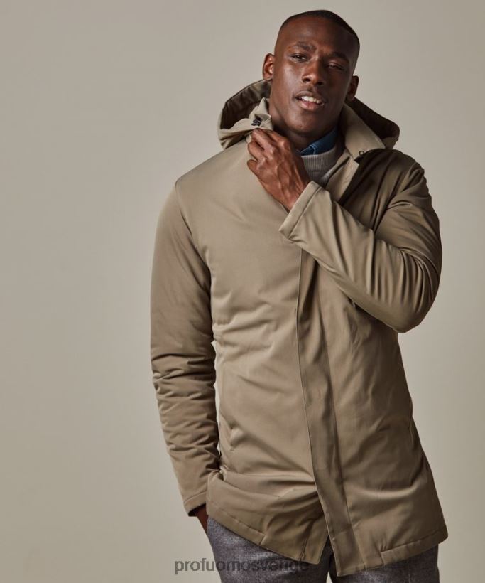 Kläder se Profuomo män magnet regnkappa taupe N8XR4395